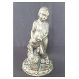 Vintage bronze tone spelter sculpture