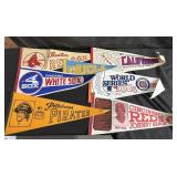 Vintage sports pennants