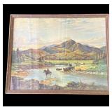 Vintage framed Fredrick D Ogden print