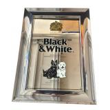 VTG Black & White Scotch Whisky bar mirror sign