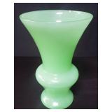 Vintage Cenedese green glass vase