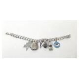 Sterling silver bracelet with sterling silver