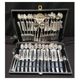 Group of silver plate flatware