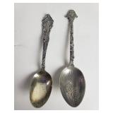Pair of sterling silver spoons