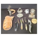 Group of miscellaneous metal western style