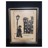 Pencil signed and numbered Doussat lithograph