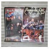 Four rock band print posters