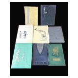 Lot of 8 vintage yearbooks