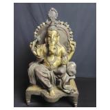 Vintage brass Ganesha sculpture