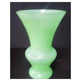 Vintage Cenedese green glass vase