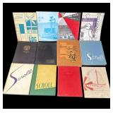 Lot of 12 vintage yearbooks