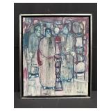 Signed framed oil on canvas Rosen 1969