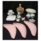 Group of porcelain & ceramic items: bowl, cups,