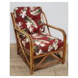 John M. Smyth bentwood & rattan lounge chair