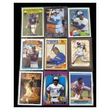 Lot of Andre Dawson autographs baseball cards
