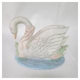 Cast iron swan doorstop