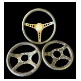 Lot of vintage steering wheels