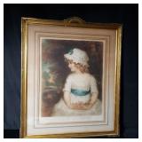 Early colored lithograph of Elizabeth Gulland