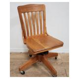 Vintage oak office chair