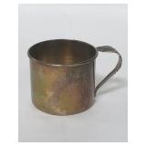 Antique sterling silver baby cup