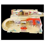 Vintage Mattel diecast car folding play set