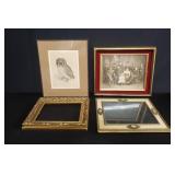 Pair of prints and picture frames