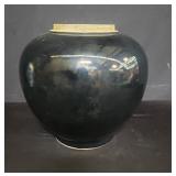 Ebony porcelain vase