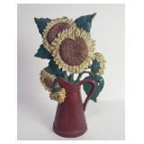 Midwest Importers cast iron floral doorstop