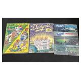 Lot of vintage Dodgers yearbooks