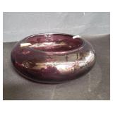 Vintage hand blown glass ashtray