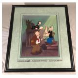 Popeye signed limited edition animation cel
