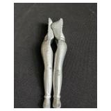 Vintage leggy metal nutcracker
