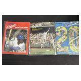 Vintage Dodgers yearbooks