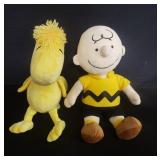 Charlie brown and Woodstock plush