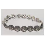 Sterling silver and marcasite choker