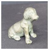 Cast iron dog paperweight