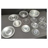 Group of 37 Imperial glass plates & bowls