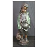 A. Moreau bronze sculpture