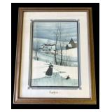 Framed "Skating Dreams" print