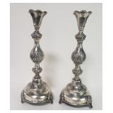 Pair of silver candlesticks