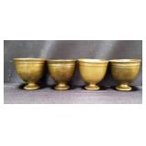 Group of vintage brass mortars