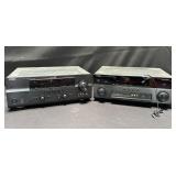 Pair of Yamaha natural sound AV receivers