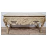 Hand carved console table with Poseidon motif