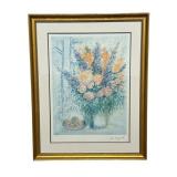 Framed facsimile-signed Marc Chagall print