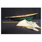 Wood sailboat model
