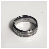 Tungsten carbide brick pattern ring