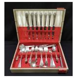 Group of silver plate flatware