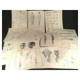 1920ï¿½s anatomy sketch artwork portfolio