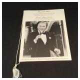 Frank Sinatra singer 1988 funeral service program
