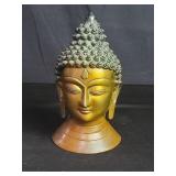 Vintage bronze Buddha head